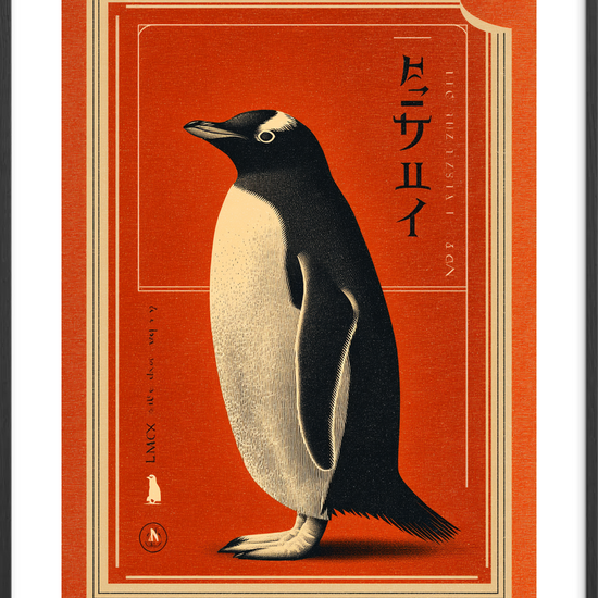 Havet hvisker under fjer - Black Frame, With White Border