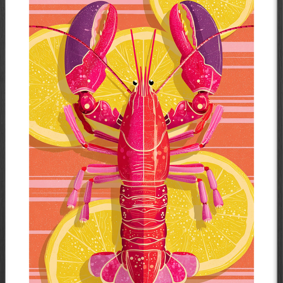 Syrlig smag af hav - Black Frame, With White Border