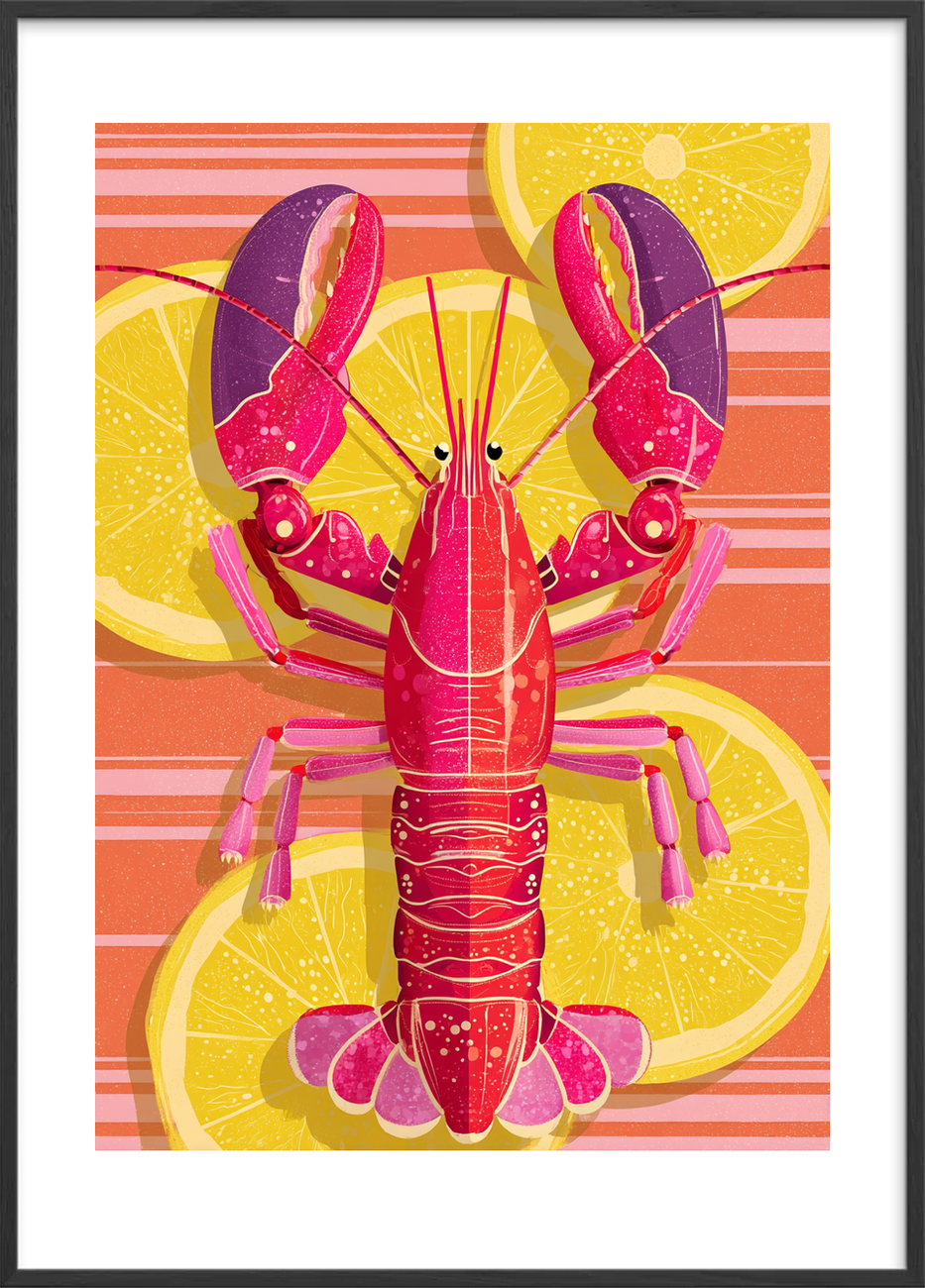 Syrlig smag af hav - Black Frame, With White Border