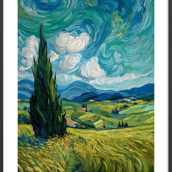 Himlens hvisken og markens sus - Black Frame, With White Border