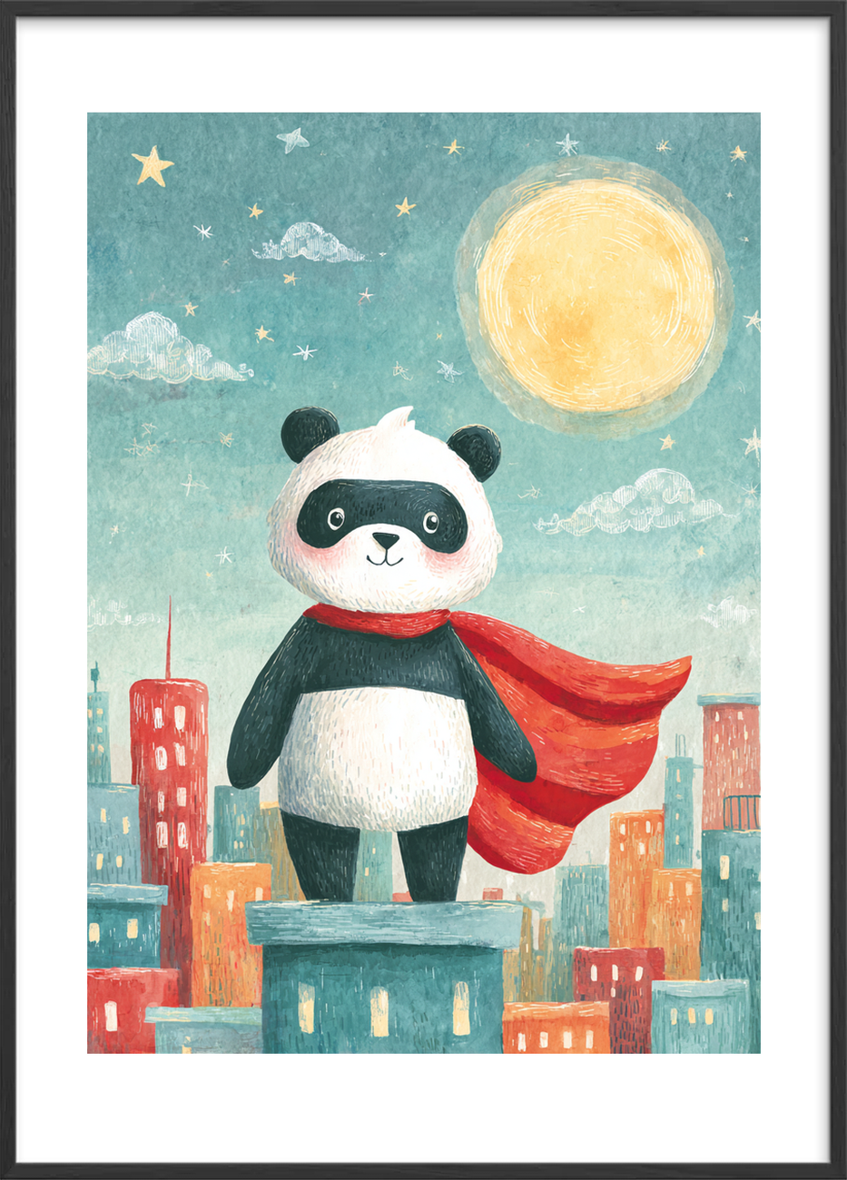 Månens varme hvisken - Black Frame, With White Border