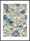 Blå hvisken mod huden - Black Frame, With White Border