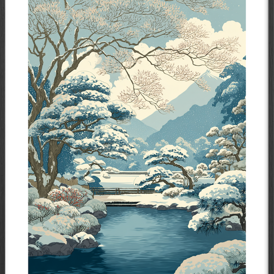 Stilhedens kolde hvisken - Black Frame, With White Border