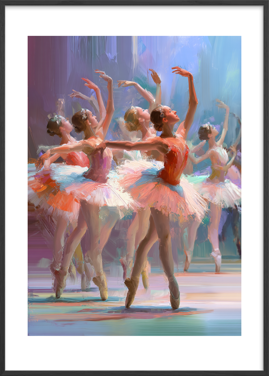 Pointeføddernes stille klang - Black Frame, With White Border