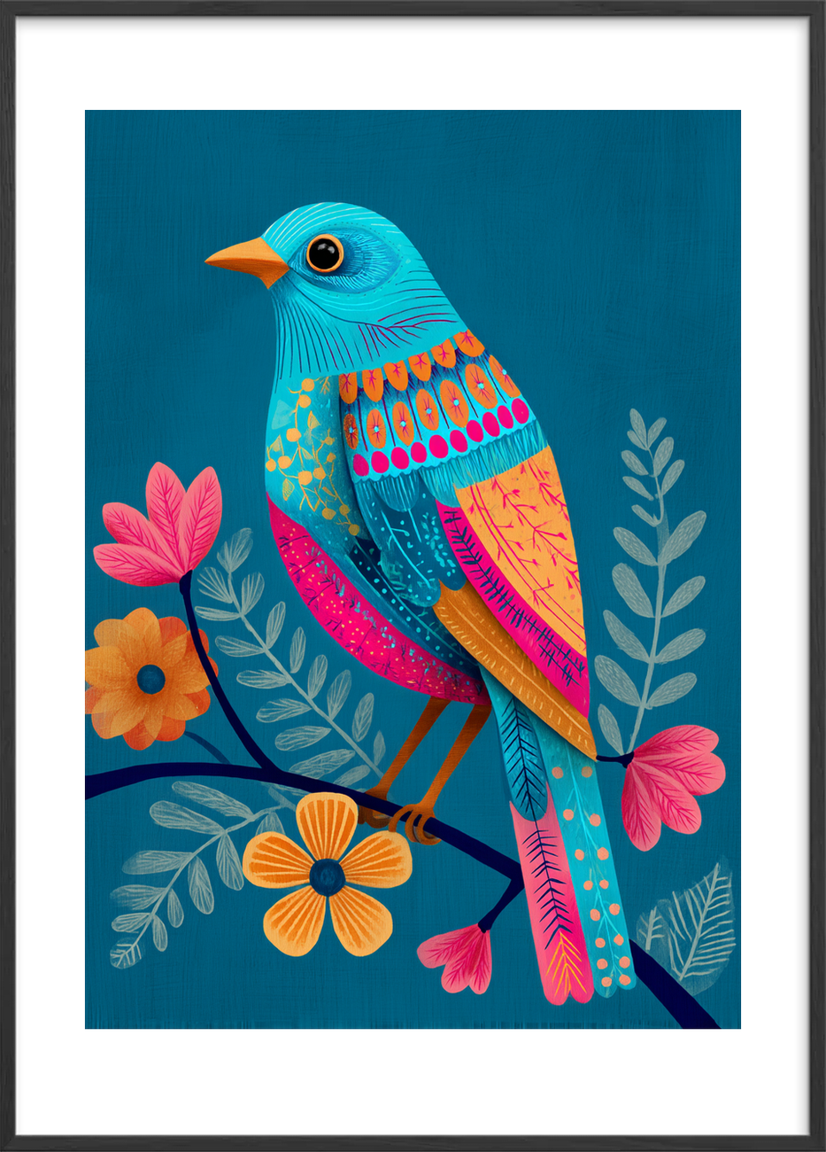 Smagen af himlen - Black Frame, With White Border