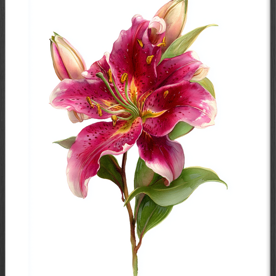 Dufthvisken i sommerens hjerte - Black Frame, With White Border