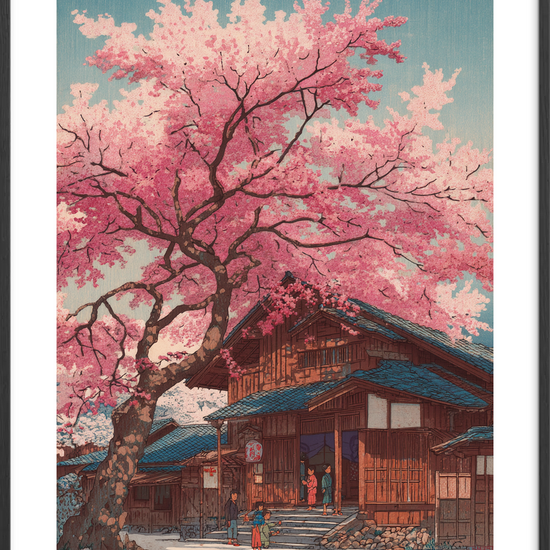 Hvisken af rosa regn - Black Frame, With White Border