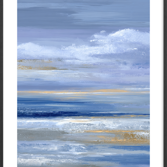 Havets hvisken mod huden - Black Frame, With White Border