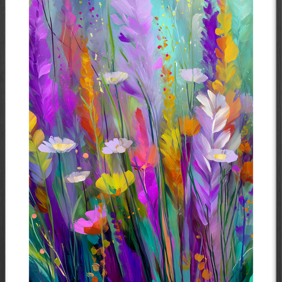 Hvisken fra farverne - Black Frame, With White Border