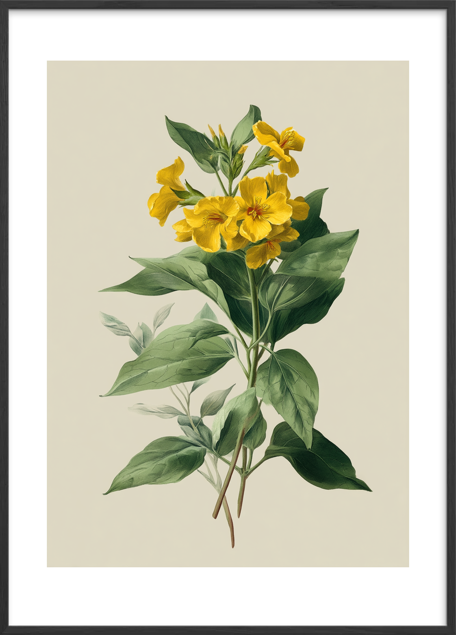 Honningduft af sommer - Black Frame, With White Border