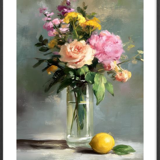 Duft af fløjl og citron - Black Frame, With White Border