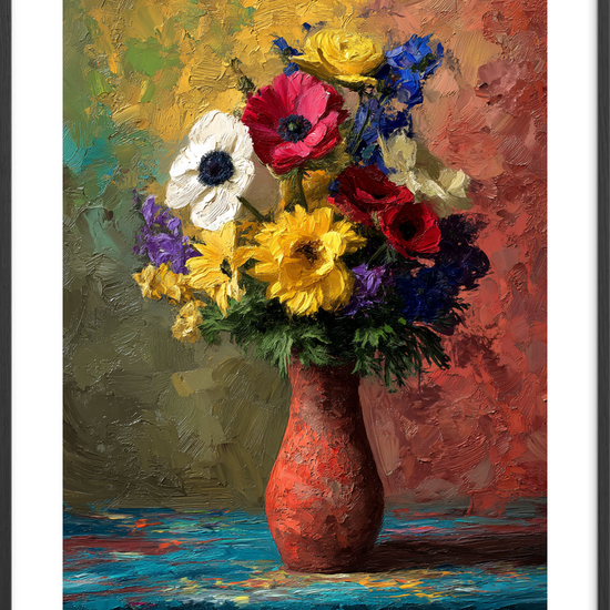 Klang af farver - Black Frame, With White Border