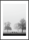 Stumhedens bløde fodtrin - Black Frame, With White Border