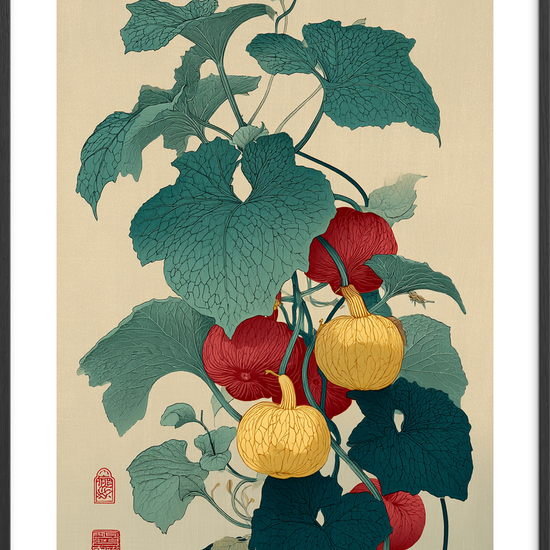 Bladenes sagte klang - Black Frame, With White Border