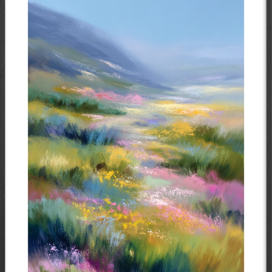 Lyd af farver i vinden - Black Frame, With White Border