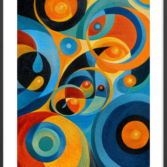 Klang af solens ringe - Black Frame, With White Border