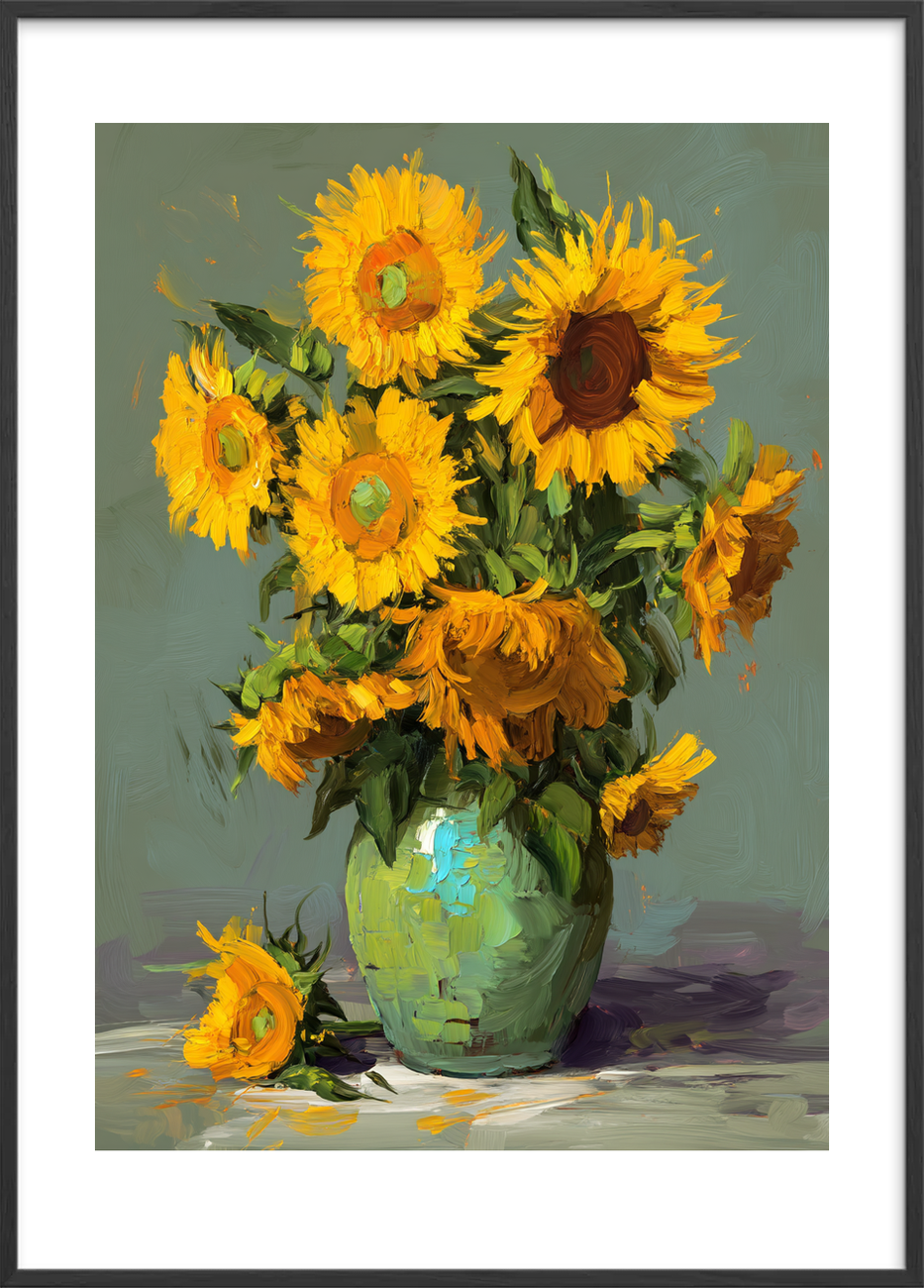 Sommerens stille summen - Black Frame, With White Border