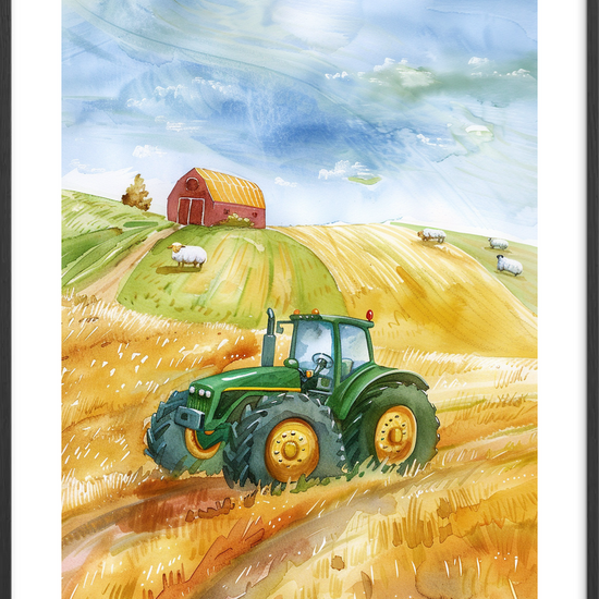 Høstens blide hvisken - Black Frame, With White Border