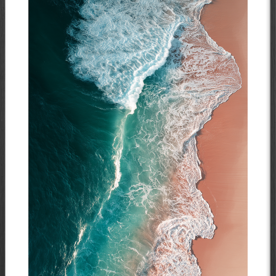 Smagen af salt og ro - Black Frame, With White Border