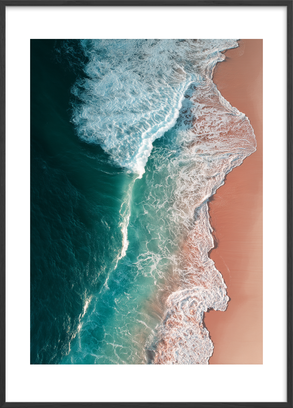 Smagen af salt og ro - Black Frame, With White Border