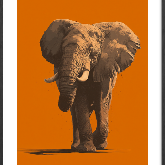 Genlyd af varm trompet - Black Frame, With White Border