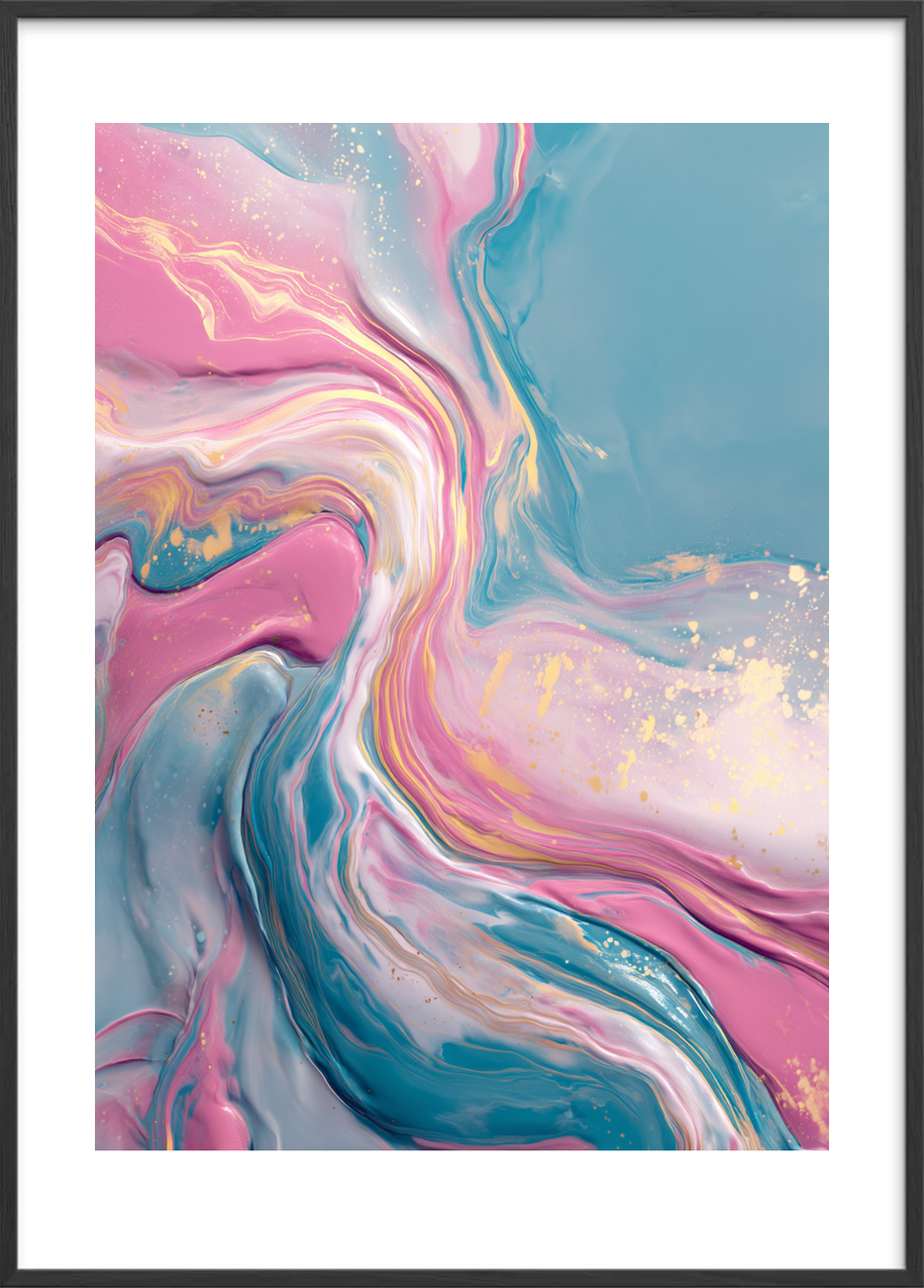 Smag af saltet regn - Black Frame, With White Border