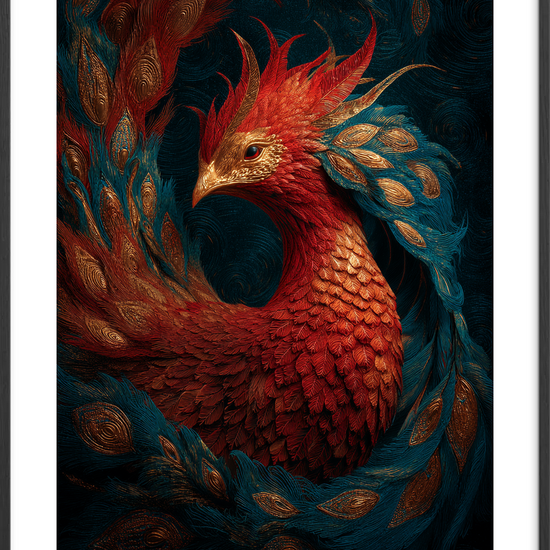 Ildens sagte sang - Black Frame, With White Border