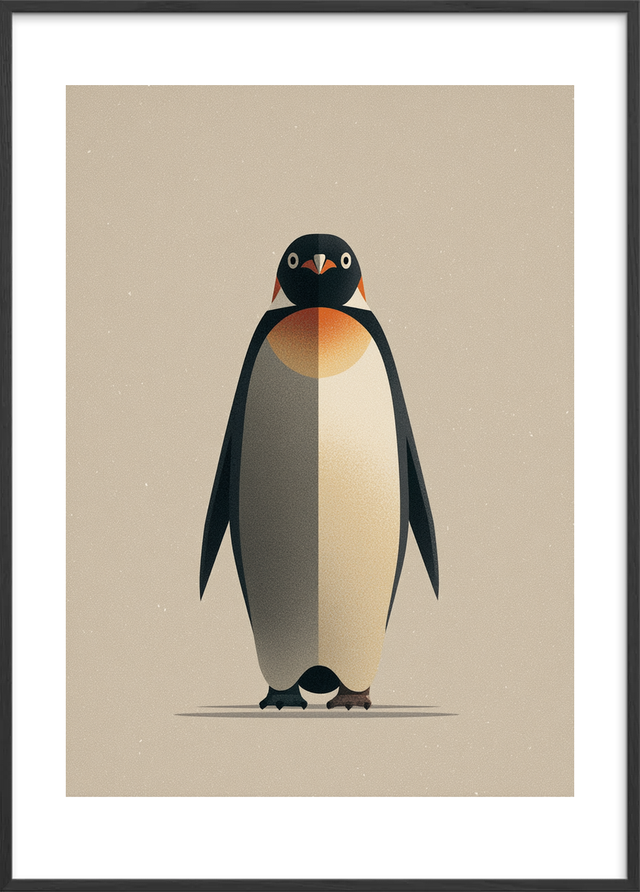 Mumlen fra frostens hjerte - Black Frame, With White Border