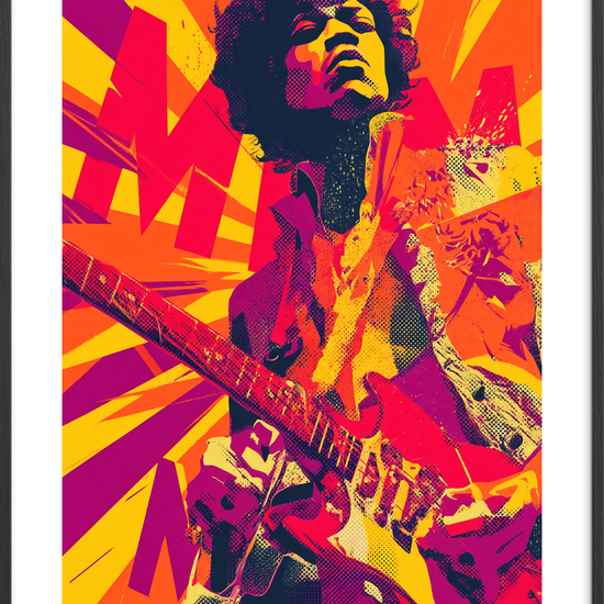 Elektrisk smag af sol - Black Frame, With White Border