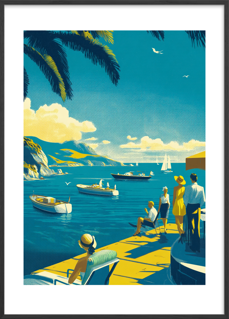 Salt på huden - Black Frame, With White Border