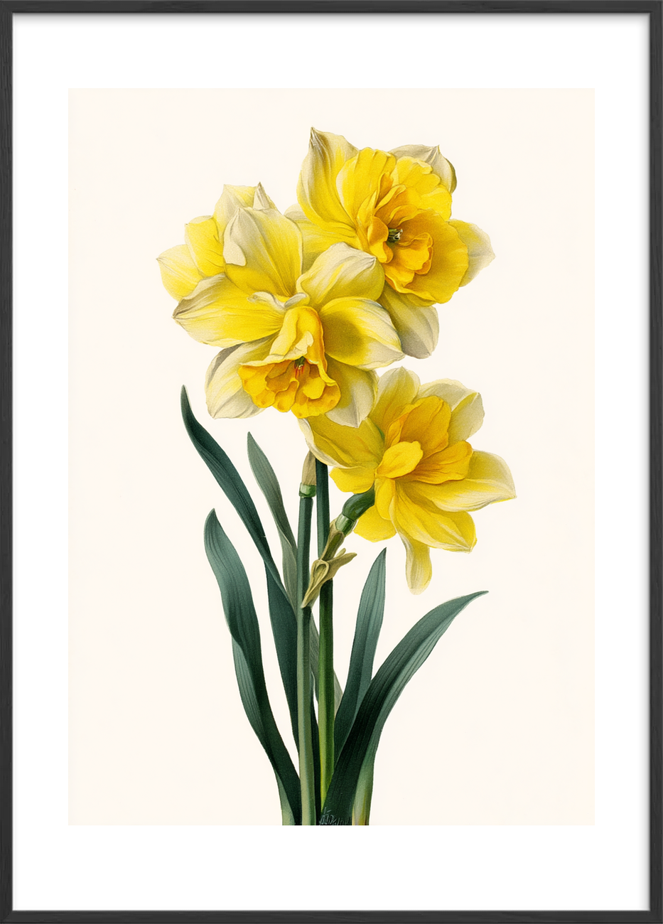 Duftens klare sang - Black Frame, With White Border