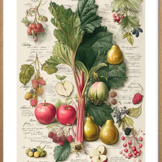 Duften af sommerens syrlighed - Oak Frame, With White Border
