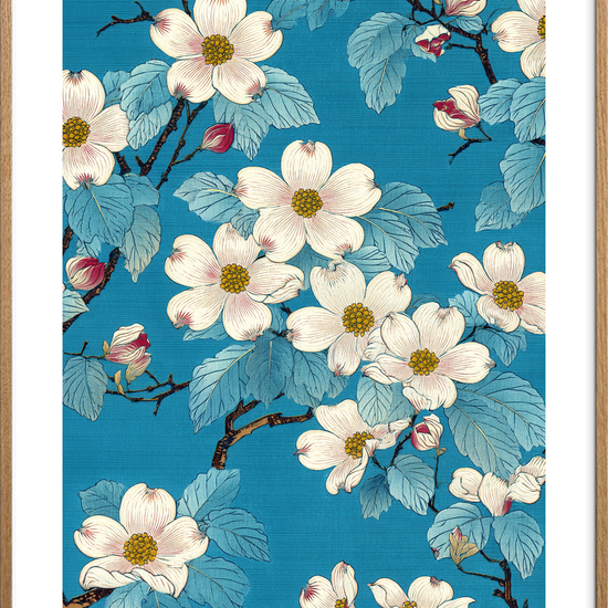 Honningens stille klang - Oak Frame, With White Border