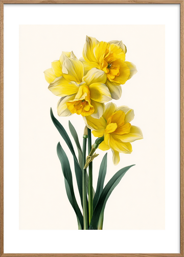 Duftens klare sang - Oak Frame, With White Border