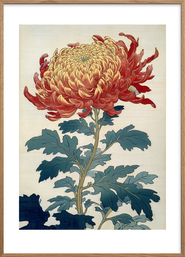 Duften af varm honning - Oak Frame, With White Border