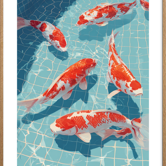 Solens salte hvisken - Oak Frame, With White Border