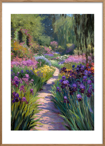 Stiens sagte sang - Oak Frame, With White Border