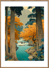 Sang fra det blå vand - Oak Frame, With White Border