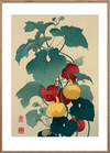 Bladenes sagte klang - Oak Frame, With White Border