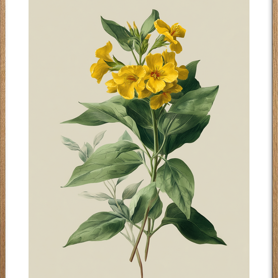 Honningduft af sommer - Oak Frame, With White Border
