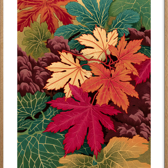 Efterårets varme knitring - Oak Frame, With White Border