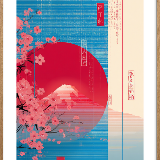 Smag af forårssol - Oak Frame, With White Border