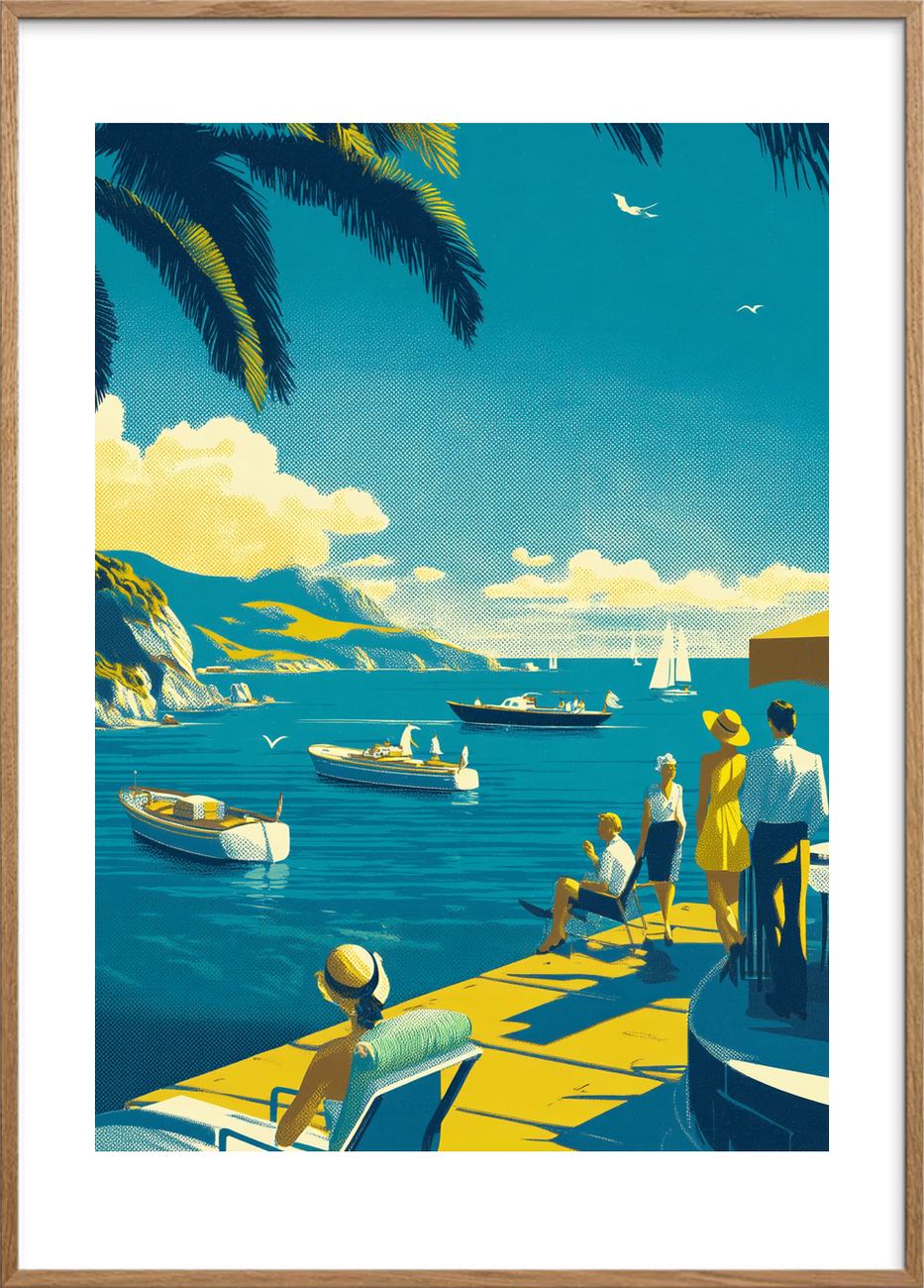 Salt på huden - Oak Frame, With White Border