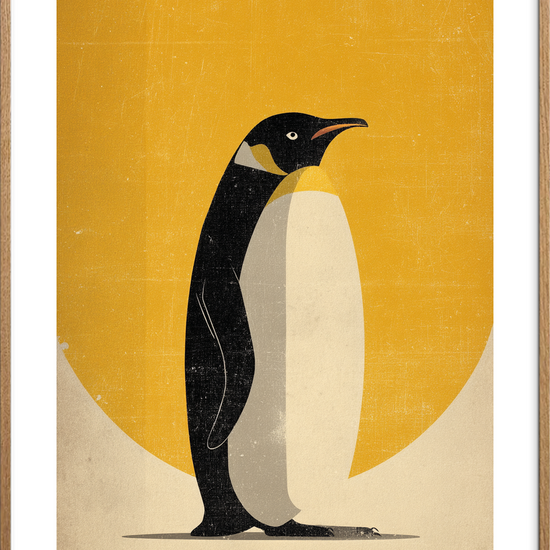 Solens kolde hvisken - Oak Frame, With White Border