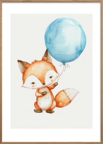 Luftens bløde hvisken - Oak Frame, With White Border