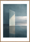 Rumets stille klang - Oak Frame, With White Border