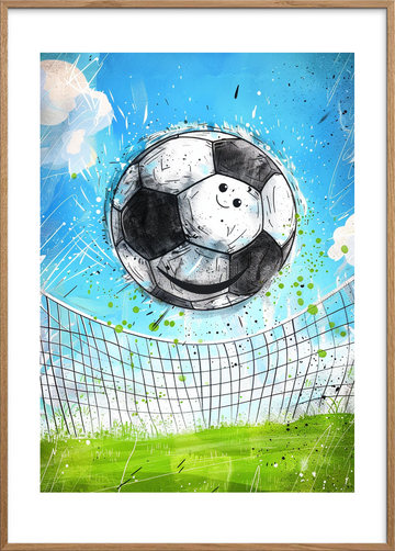 Smagen af sejrsrus - Oak Frame, With White Border