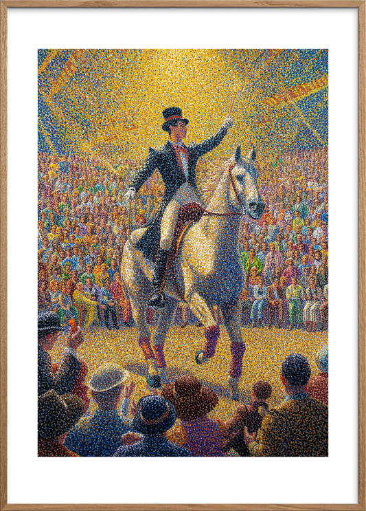 Smagen af jubel - Oak Frame, With White Border