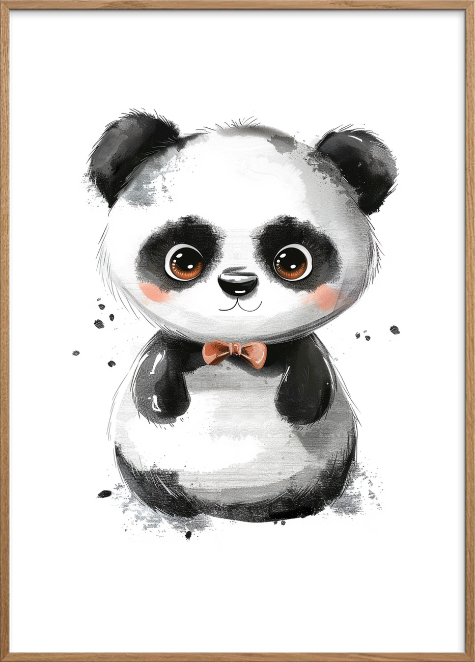 Blød hvisken i mørke - Oak Frame, With White Border