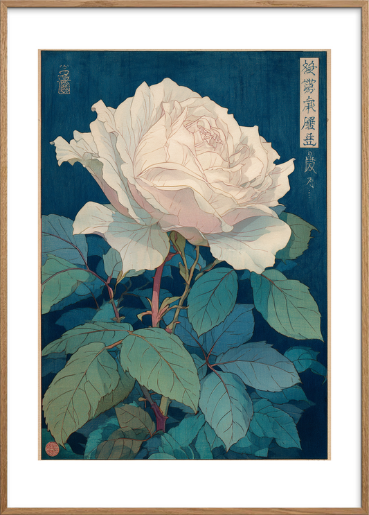 Duftens stille melodi - Oak Frame, With White Border